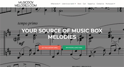 Desktop Screenshot of musicboxmelodies.com